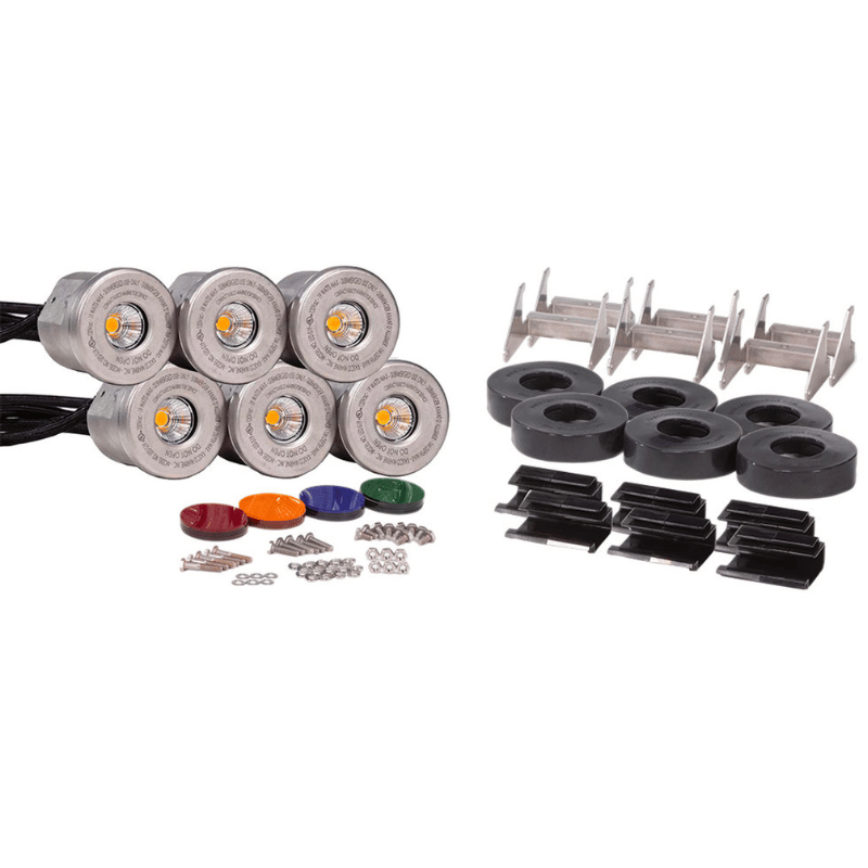 Kasco Stainless Steel 6 LED Light Kit - 19 Watts Full Set