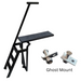 Lillipad Pontoon Diving Board - Black Powder Coat - showing  dark gray and black board and ghost mount kit