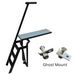 Lillipad Pontoon Diving Board - Black Powder Coat - showing  storm gray and bahama blue board and ghost mount kit