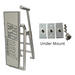 Lillipad Pontoon Diving Board - Silver Anodized - showing cool gray and dark gray board and under mount kit
