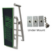 Lillipad Pontoon Diving Board - Silver Anodized - showing dark gray and island green board and under mount kit