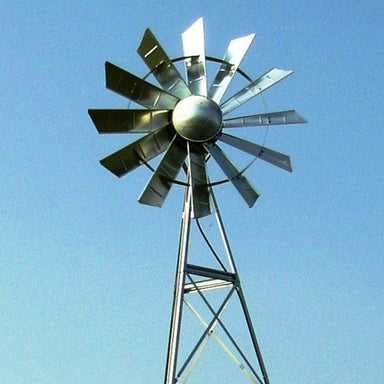 Outdoor Water Solutions 12' Windmill Pond Aerator - Close up view of the windmill blades