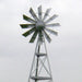 Outdoor Water Solutions 16' Windmill Pond Aerator - Close up view of the windmill blades