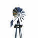 Outdoor Water Solutions Decorative Backyard Windmill fan head with metal blades and directional tail vane