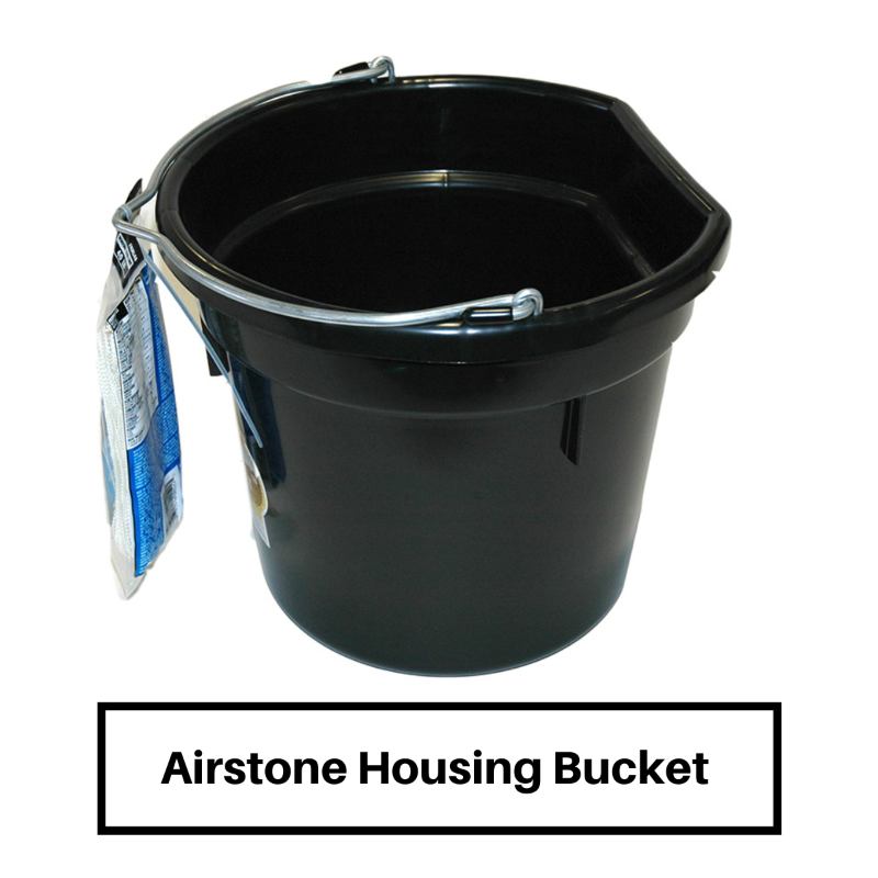 Outdoor Water Solutions Deluxe Windmill Pond Aerator - Airstone Housing Bucket Shown