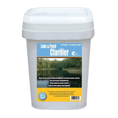 Outdoor Water Solutions Lake and Pond Water Clarifier - Lake and pond clarifier product packaging with a scenic label on a white background