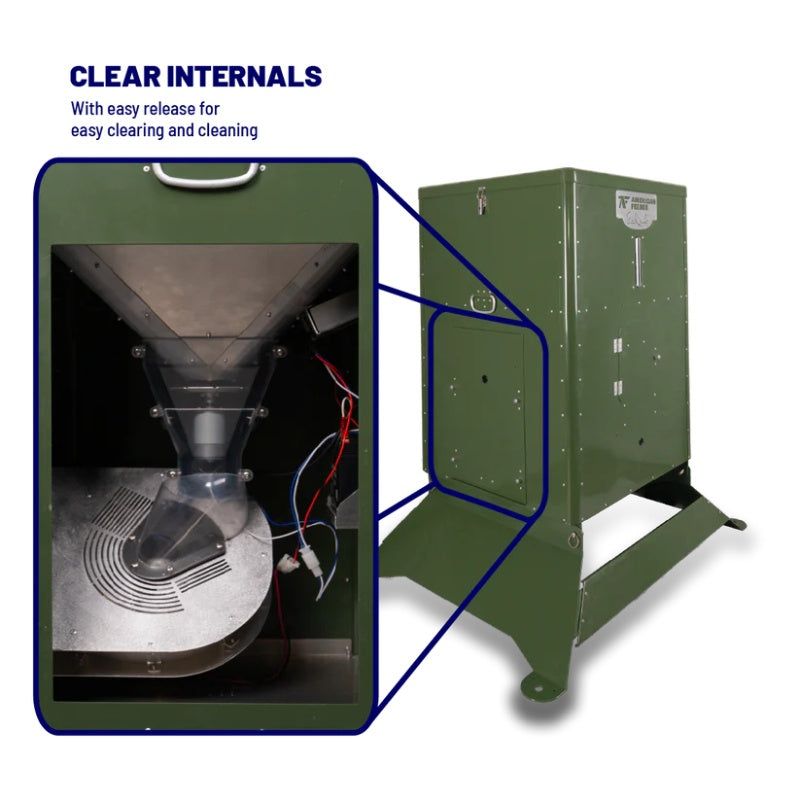 Outdoor Water Solutions S300 Fish Feeder - Showing the feature of clear internals
