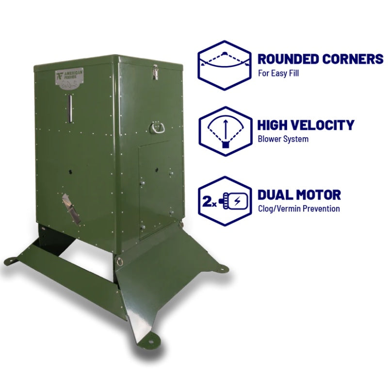 Outdoor Water Solutions S300 Fish Feeder - Showing the features of the feeder