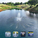 PondSelect Eco Series 1/2 HP Pond Fountain - Included Spray Patterns Crown, Arch, Wide Arch, Starburst on Water Display