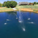 PondSelect Stainless Steel Pro Series Lake Fountain - Shooting Star Spray Pattern