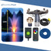 Scott Aerator Amherst Fountain Masterpiece Bundle - 20ft Color Changing Lights 4 Light Sets - Including Float, Lights Timer, Cords, Nozzle, Remote and Mooring Line