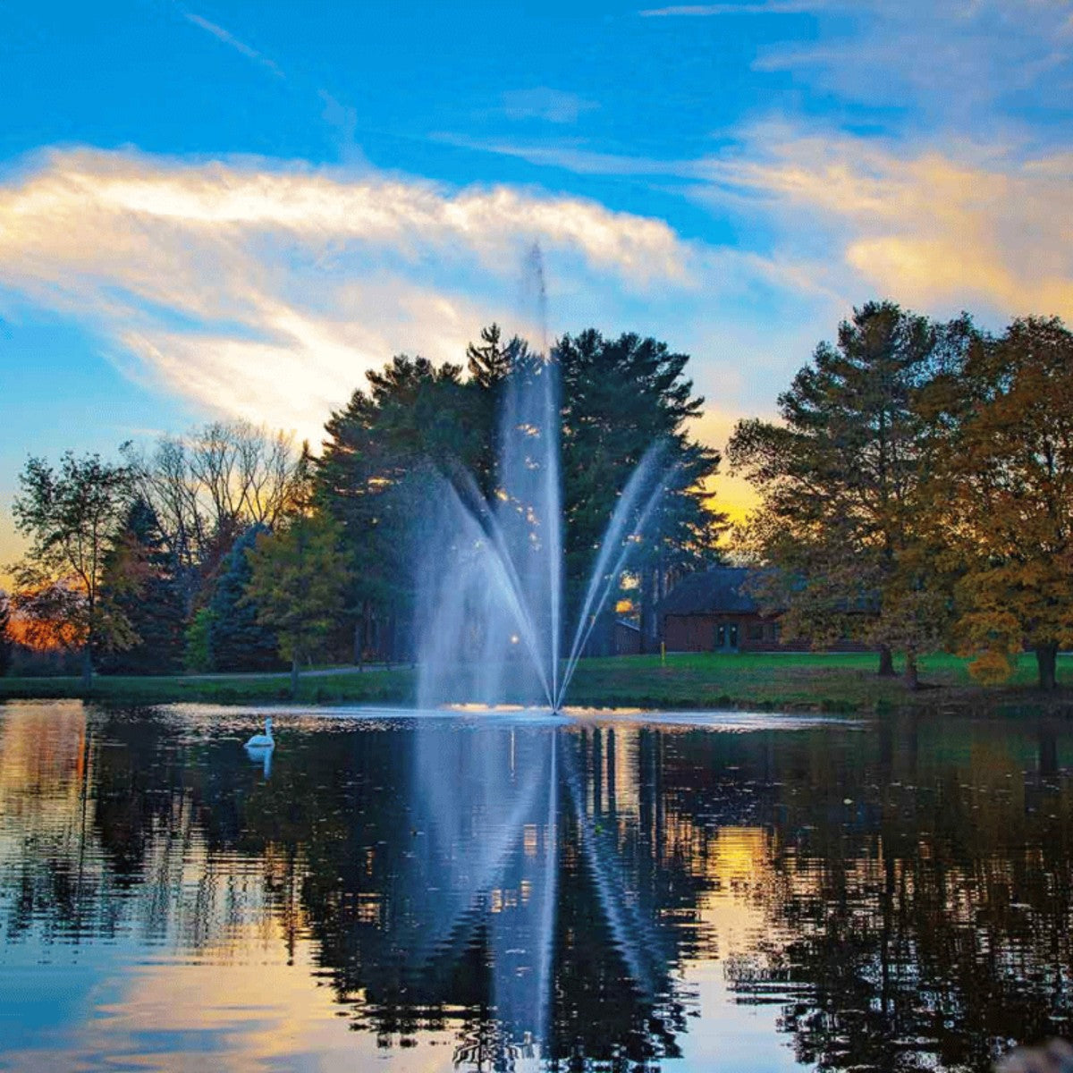 Scott Aerator Atriarch Fountain Masterpiece Bundle - Showcasing the Spray Pattern of the Fountain