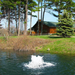 Scott Aerator Boilermaker Aerator - On Water Display with House at the Background