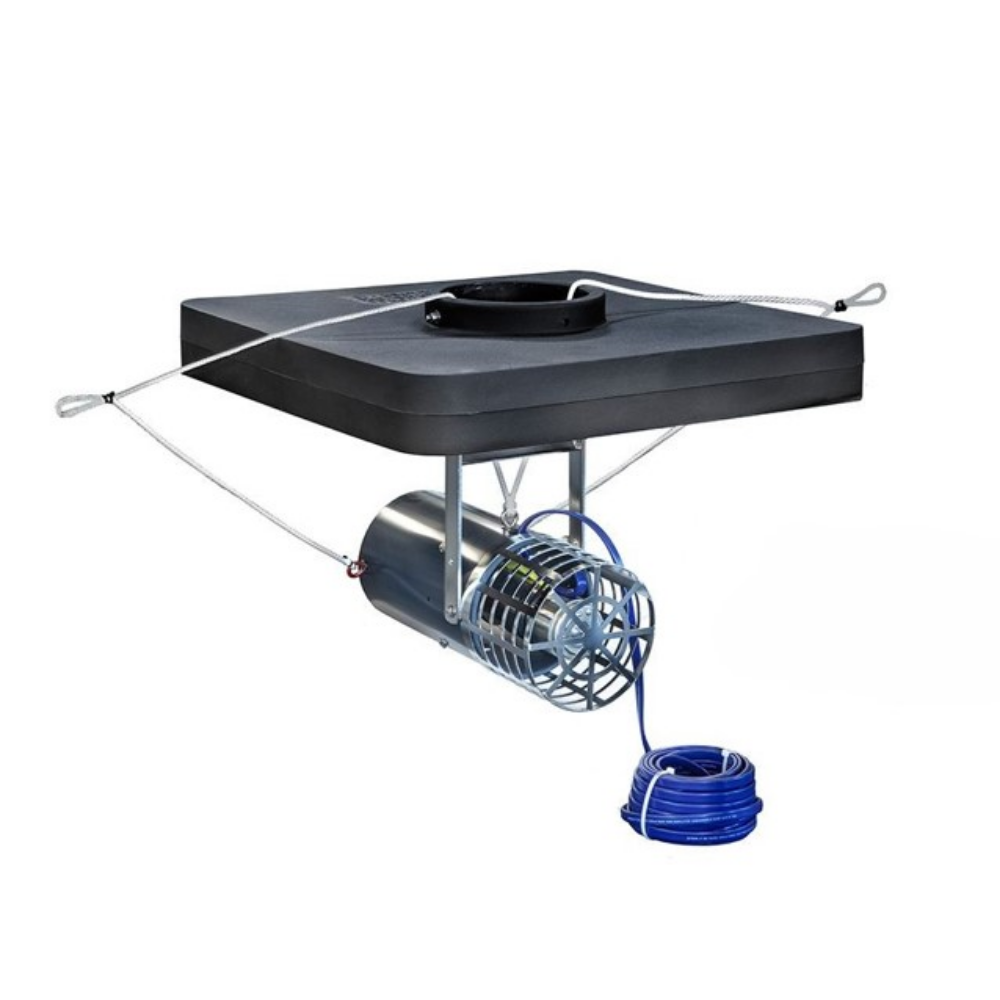 Scott Aerator Floating Aquasweep - Float Unit Side View with Power Cord