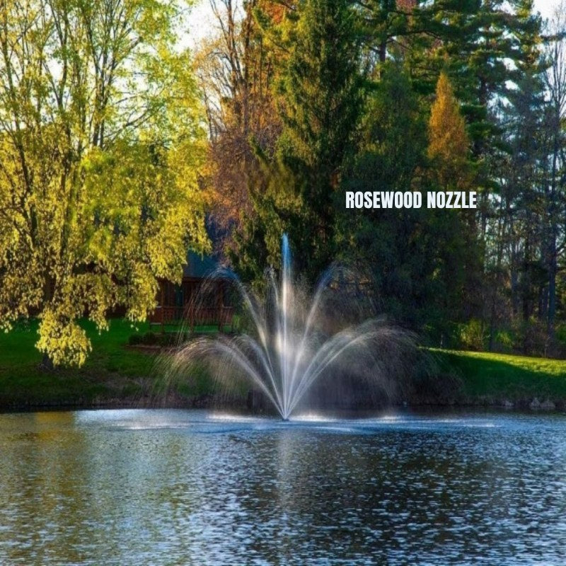 Scott Aerator Great Lakes Pond Fountain Rosewood Spray Pattern Shown