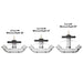 Scott Aerator Shallow Water Fountain Adapter - Minimum Depth for Different Horsepower Options