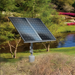 Scott Aerator Solar Boilermaker Aerator - 2 Solar Panels On Grass