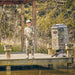 Texas Avenger Fish Feeder - A kid is fishing right beside him is the feeder