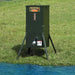Texas Hunter Fish Feeder - 70 lbs unit with adjustable legs close up view
