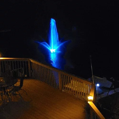 Vanguard Color Changing Fountain LED Lights Blue Nighttime
