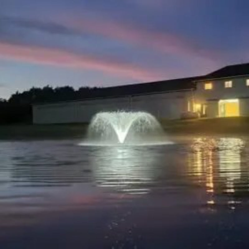 Vanguard Typhoon 3/4 HP Floating Display Aerator On Water Display w/ White LED Light