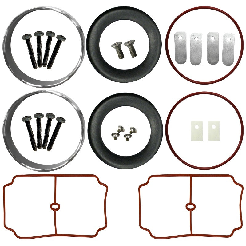 Vertex 1/2 HP Brookwood Compressor Rebuild Kit - All parts of the rebuild kit shown
