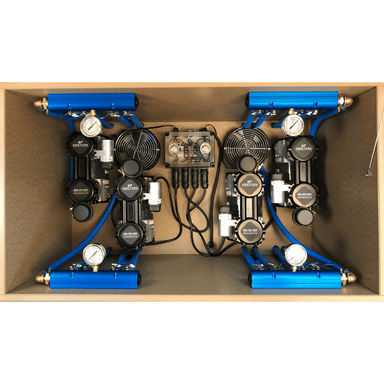 ProLake 4.13 Aeration System - Cabinet Internal View with the Compressor