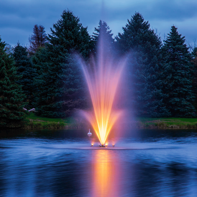 SCOTT AERATOR Amherst Fountain - On Water with a Beautiful Led Light