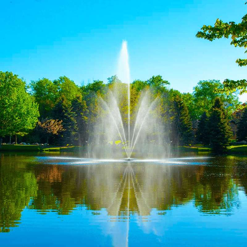 SCOTT AERATOR Clover Fountain - On Water Display with Beautiful Reflection on Water