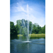 SCOTT AERATOR Clover Fountain - On Water Display with Trees at the Background