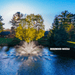SCOTT AERATOR Great Lakes Fountain - Rose Wood Nozzle Spray Pattern On Water