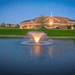 Scott Aerator DA-20 Display Aerator On Water with Led Light with Church at the Background