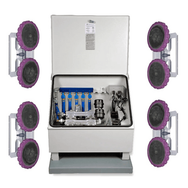 Vertex Air 4 XL2 Aeration System - Full Unit Set with Cabinet Compressor Internal View