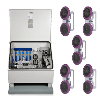 Vertex Air 5 XL2 Aeration System - Full Unit Set with Cabinet Compressor Internal View